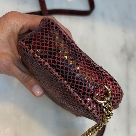 Michael Kors Python Leather Mini Crossbody Bag - Picture 10 of 16